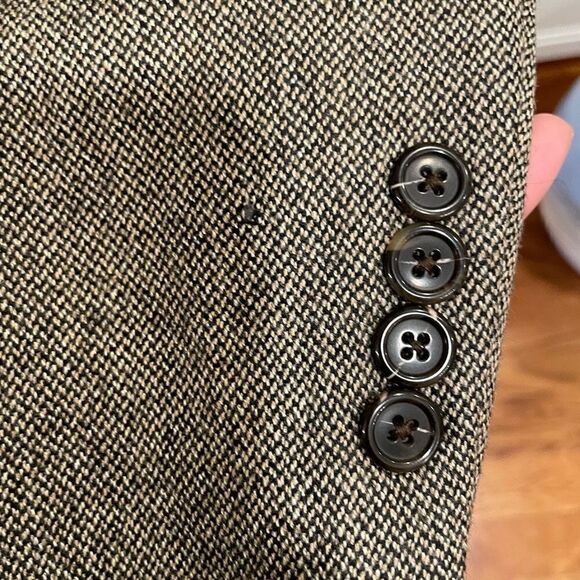 Vintage Nautica Blazer Mens 43L Lambswool Two Button Sportcoat - Picture 5 of 10